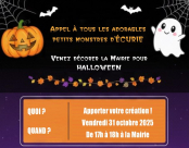 Concours Halloween 2025, pour colorier un dessin ou décorer une citrouille pour le vendredi 31 octobre 2025