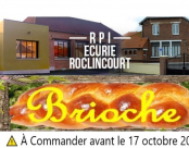 ⚠️L’Association des Parents d’Élèves de Roclincourt et d’Écurie lance une opération brioche, commande avant le 10 octobre 2025 avant 16h30.
